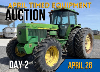 April Timed Equipment Auction - Day 2