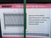 (22) Diggit Wrought Iron Site Fence Panels - 3