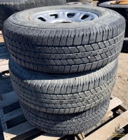 (3) Goodyear LT265/70R18 Tires W/ Rims