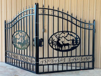 Greatbear 14' Bi-Parting Wrought Iron Gate