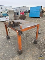 4'x3' Steel Workbench w/4" Vise