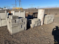 3-Pallets of Concrete Blocks & Sonotube