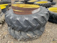 (2) 18.4x38 Tractor Rear Tires w/Rims