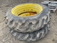 (2) 15.5-38 Tractor Rear Tires w/Rims