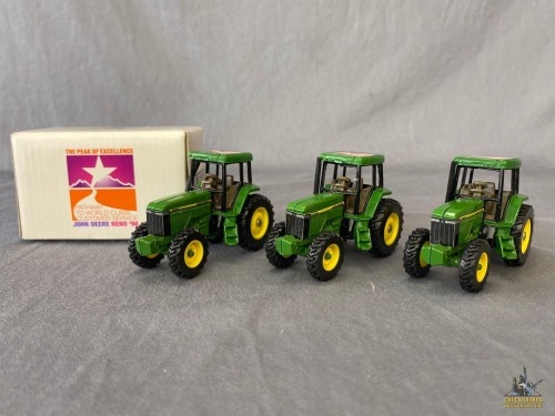 3-1/64 Ertl John Deere Tractors - '98 Expo - Reno