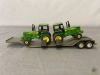 1/64 Ertl Kenworth T600 w/Lowboy & John Deere Tractors - 6