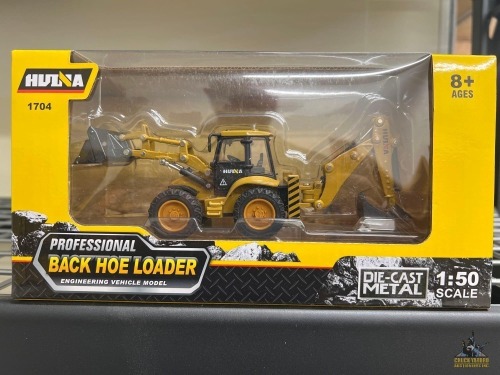 Hui Na Toys 1:50 Scale Die Cast Backhoe/Loader