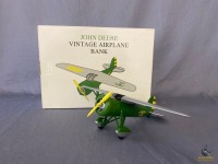 Spec Cast John Deere Vintage Airplane Bank