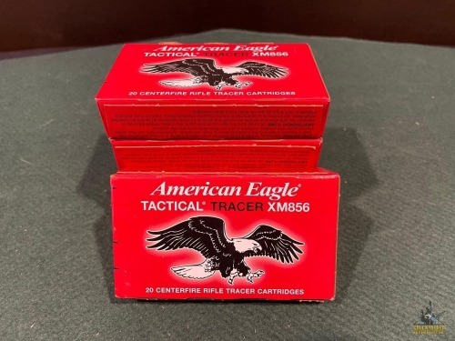 (5) American Eagle 5.56 Tactical Tracer Boxes