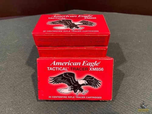 (5) American Eagle 5.56 Tactical Tracer Boxes