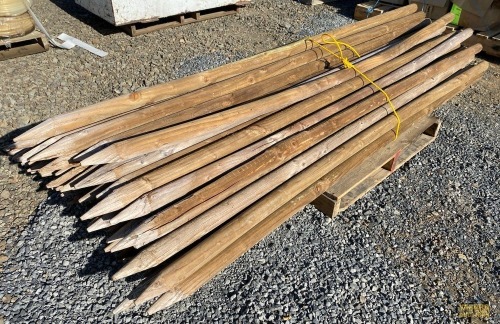 8' Round Wood Posts