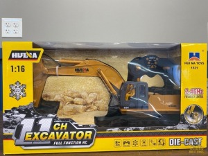 Hul-Na Die-Cast 11 Channel RC Excavator