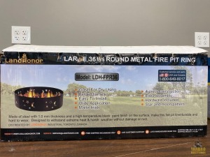 LandHonor 36" Metal Fire Pit