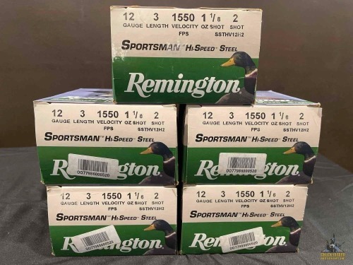 (5) Remington Sportsman 12ga Boxes