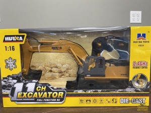 Hul-Na Die-Cast 11 Channel RC Excavator