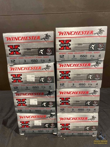 (8) Winchester Super X 12ga Boxes