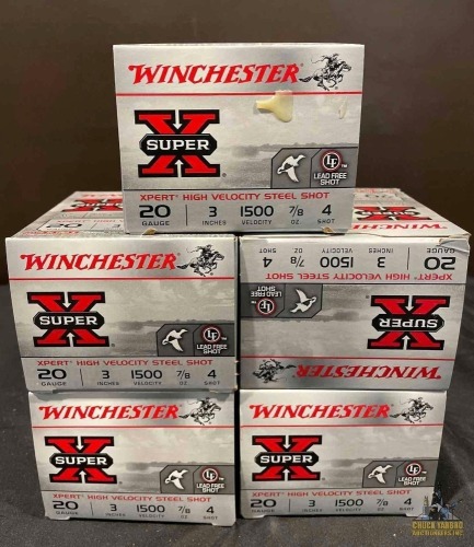 (5) Winchester Super X 20ga Boxes