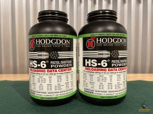 (2) Hodgdon HS-6 Pistol/Shotgun Powder