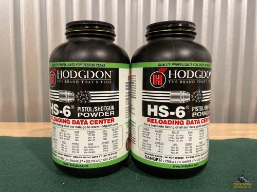 (2) Hodgdon HS-6 Pistol/Shotgun Powder