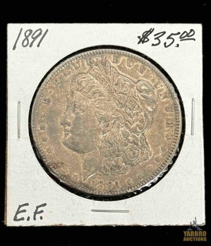 1891-P Morgan Silver Dollar