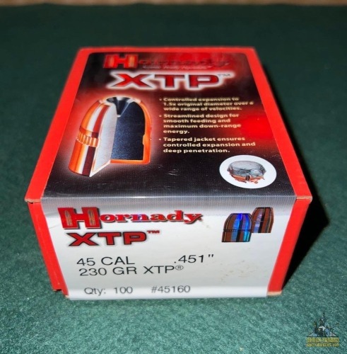 NIB Hornady XTP .45 230 Grain