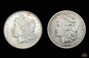 (2) 1878- S Morgan Silver Dollar