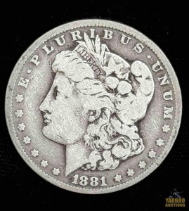 1881-CC Morgan Silver Dollar