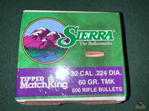 Box of Sierra .224 60 Grain Bullets