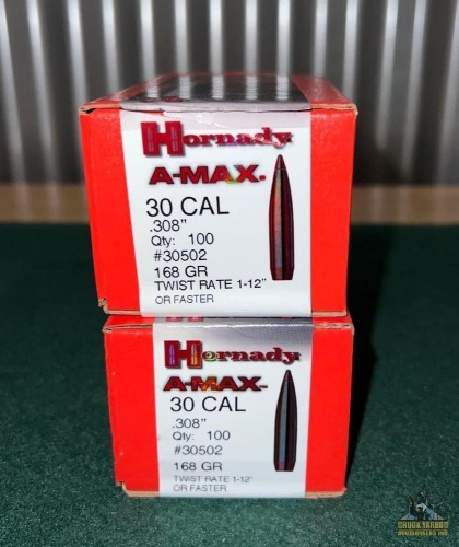 (2) Hornady .308 168 Gr. Bullet