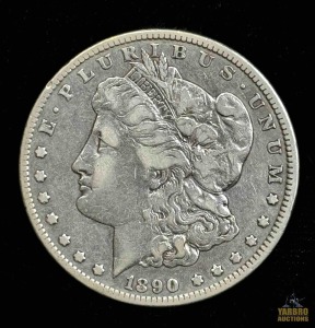 1890-CC Morgan Silver Dollar