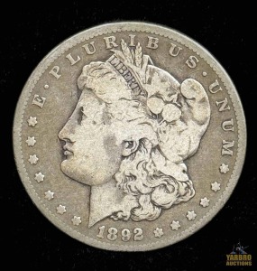 1892-CC Morgan Silver Dollar