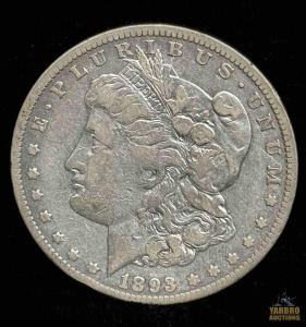 1893-CC Morgan Silver Dollar