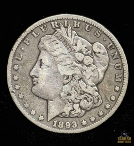 1893-CC Morgan Silver Dollar