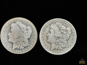 (2) 1895 Morgan Silver Dollars