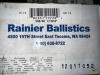 Box Rainer Ballistics Bullets