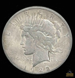 1922-D Peace Dollar