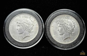 (2) 1923 Peace Dollars