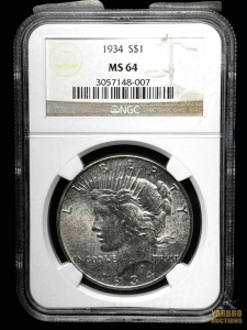 1934--P Peace Dollar