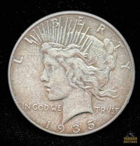 1935--P Peace Dollar