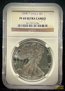 2000-P American Eagle Silver Dollar