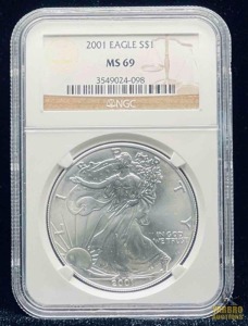 2001 American Eagle Silver Dollar