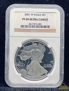 2001-W American Eagle Silver Dollar