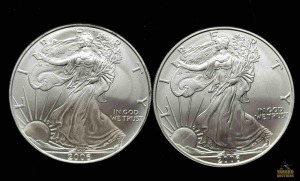 (2) 2006 American Eagle Silver Dollars