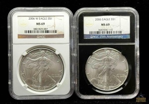 (2) 2006 American Eagle Silver Dollars