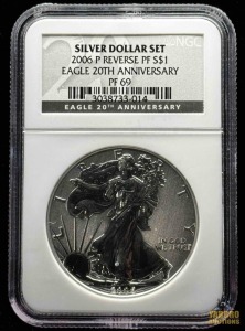 2006-P American Eagle Silver DollarEagle 20th Anniversary