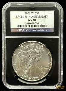 2006-W American Eagle Silver DollarEagle 20th Anniversary