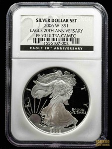 2006-W American Eagle Silver DollarEagle 20th Anniversary