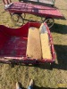 48" X 82" Wooden Sleigh w/Metal Skis - 3