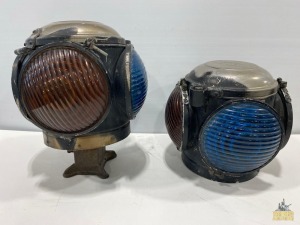 (2) Train Signal Lanterns