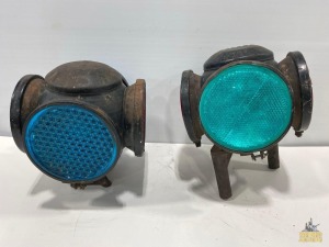 (2) Train Signal Lanterns